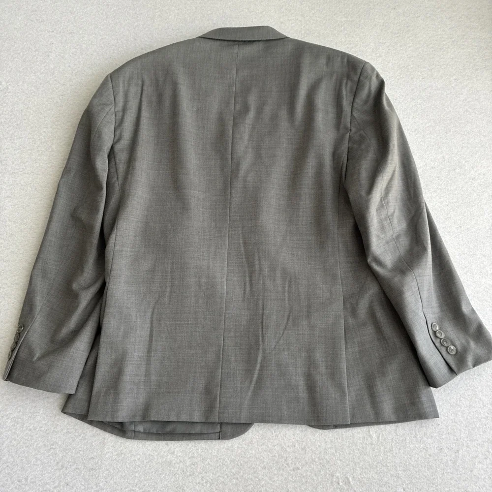 Jos. A Bank 1905 Men's Gray Plaid Wool Blazer Slim Fit 44S Sport Coat Jacket
